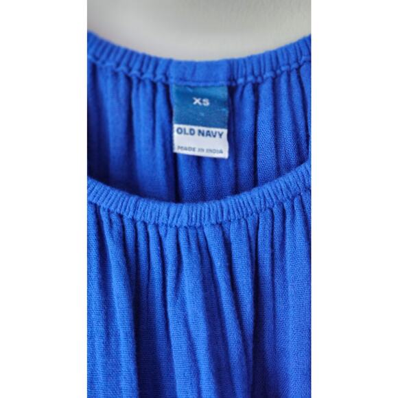 Old Navy Royal Blue Cotton Dress Women's XS A0047 - Picture 2 of 4